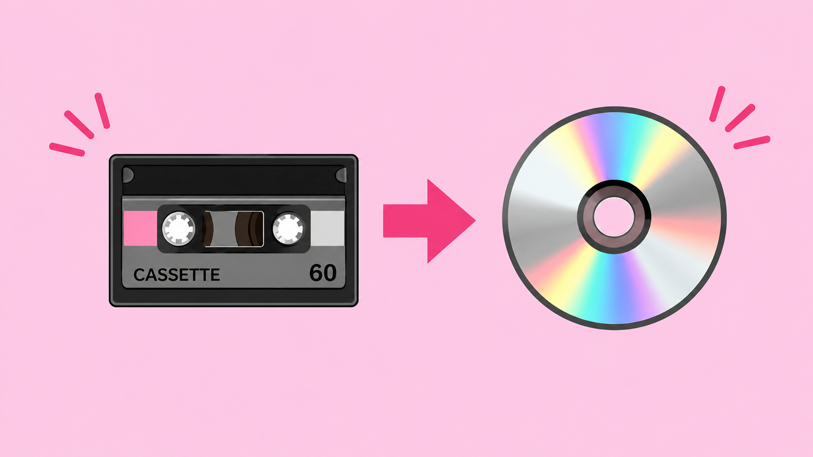 カセットテープをCD変換